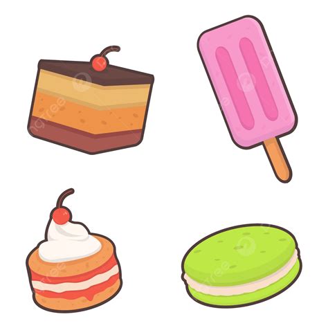 Sweet Desserts Clipart Png Images Desserts Cartoon Collection With
