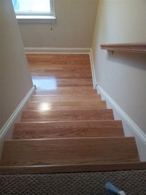 Floor Installation Photos Red Oak Hardwood Stair Refinishing