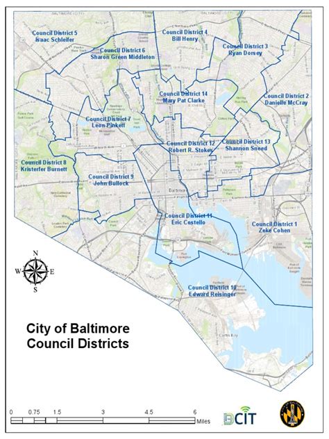 Baltimore City Council Districts Map Pdf