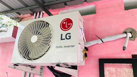 How To Split Air Condition Ac Installation Lg Video Youtube