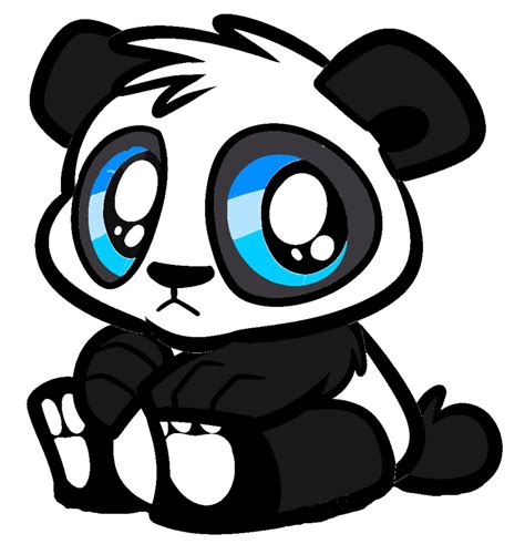 A Very Cute Cartoon Panda Clipart Best