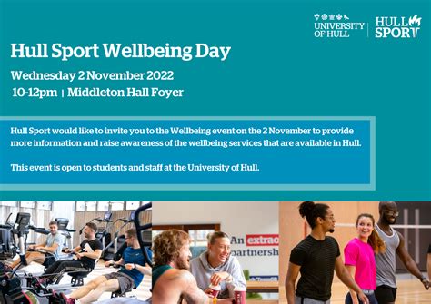 Hull Sport Pop Up Wellbeing Event Hull University Sports And Fitness Centre