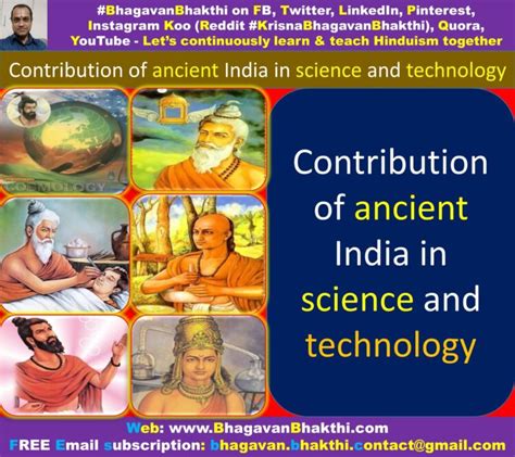 Contribution Of Ancient India In Science And Technology Bhagavan