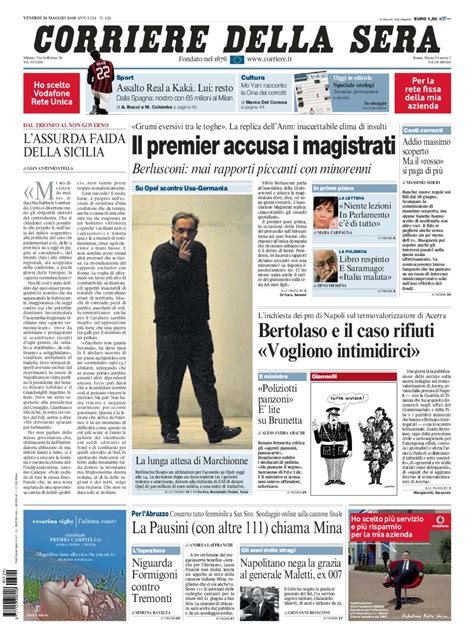 Corriere Della Sera 29 Maggio 2009 By Giant Italia Srl Issuu