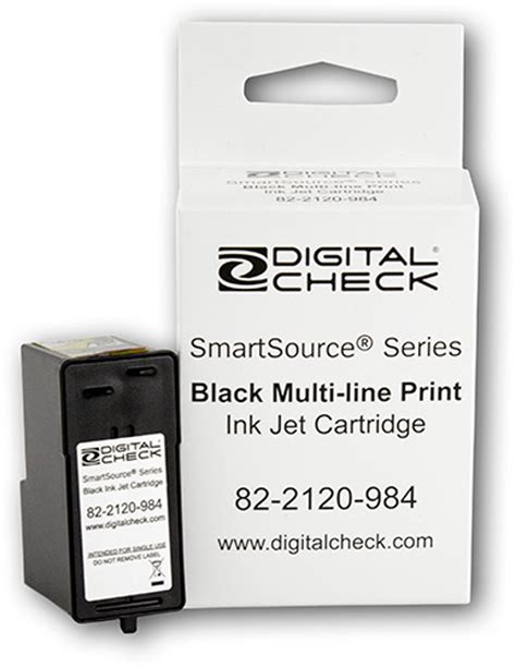 Digital Check Smart Source Inkjet Cartridge Without Felt Pad Black
