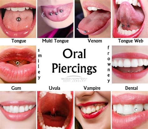 Names And Locations Of Oral Piercings I Like The Vampire And The