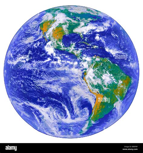 Nasa Satellite View Of Earth Stock Photo Alamy