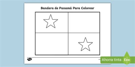 Free Bandera De Panamá Para Colorear Twinkl