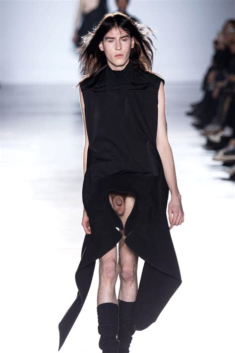 Rick Owens Sends Penises Down The Catwalk For His Aw15 Menswear