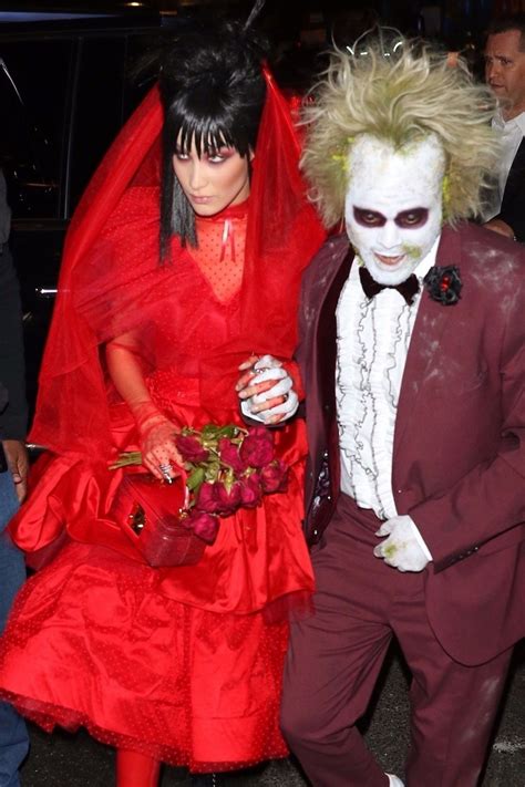 And only minutes later, she ran for the hills!!! Bella Hadid and The Weeknd at Heidi Klum's Halloween Party ...