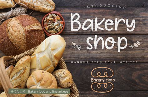 Cute creative bakery names and logos. Bakery Shop (Font) by artdee2554 · Creative Fabrica