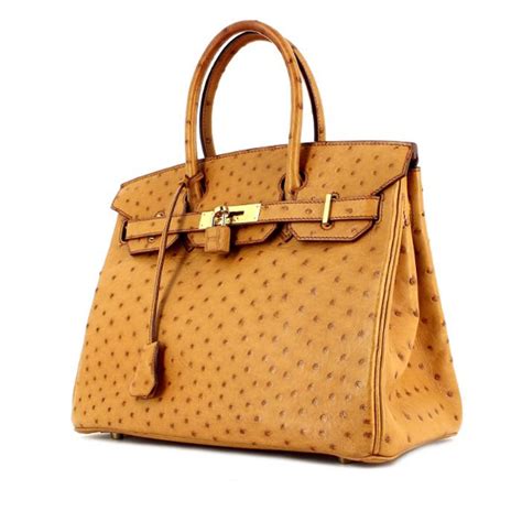 Shop from the world's largest selection and best deals for hermès women's bags & hermès birkin. Hermes Birkin 35 cm en autruche beige