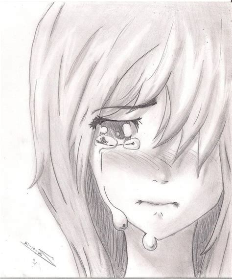 Pin De Jalynn En Anime Dibujo De Chica Triste Anime Llorando