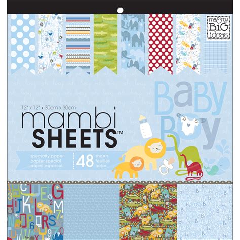 Mambi Specialty Cardstock Pad 12x12 48pkg Oh Baby Boy Walmart Canada