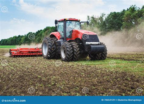 Tractor Plowing And Preparing The Soil Editorial Photo Cartoondealer