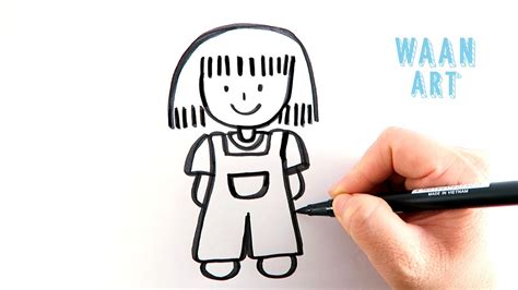 วาด รูป เด็ก ผู้หญิง Drawing Cartoon Little Girl วาดรูปเด็กผู้หญิง