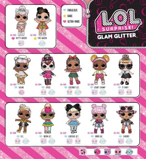 Lol Surprise Doll Glam Glitter Series 1 Rocker Toys Figures