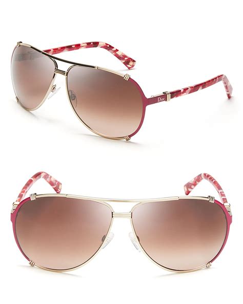 Dior Chicago Aviator Sunglasses In Pink Lyst