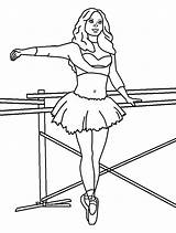 Coloring Ballerina Ballet Printable раскраски Letscolorit Popular источник Coloring2print sketch template