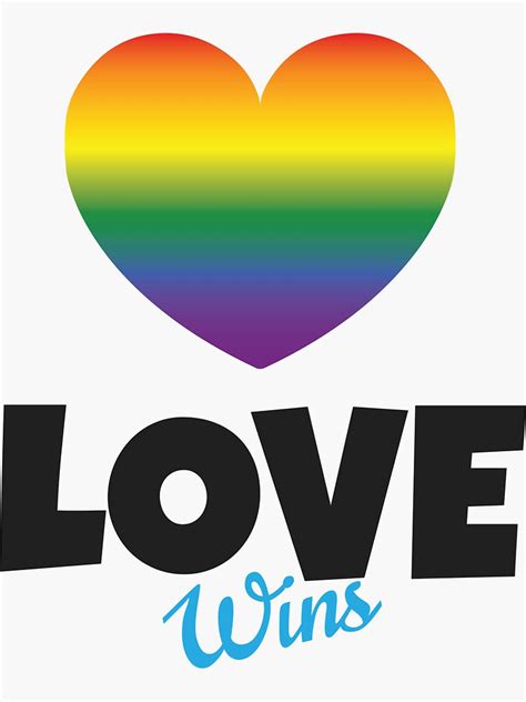 Love Wins Pride Month Sticker For Sale By Vanshgraphics Redbubble