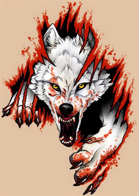 Wolf Design Classic Tattoo Tattoo Visual Art Form