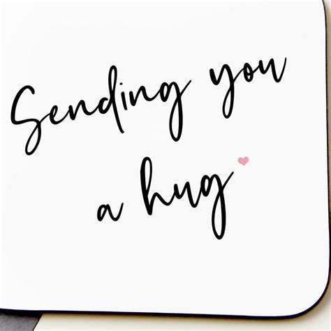 Sending You A Hug Coaster By Koko Blossom | notonthehighstreet.com
