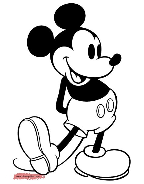 Mickey Mouse Black And White Clipart Panda Free Clipart Images