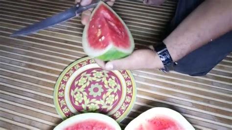 How To Cut Watermelon In Russian Style Cara Memotong Semangka Ala Rusia