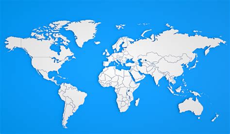 Download White Political World Map Stock Photo Istock