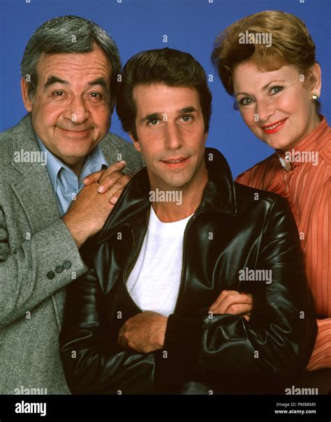 tom bosley henry winkler marion ross happy days circa 1982 abc file reference 32337
