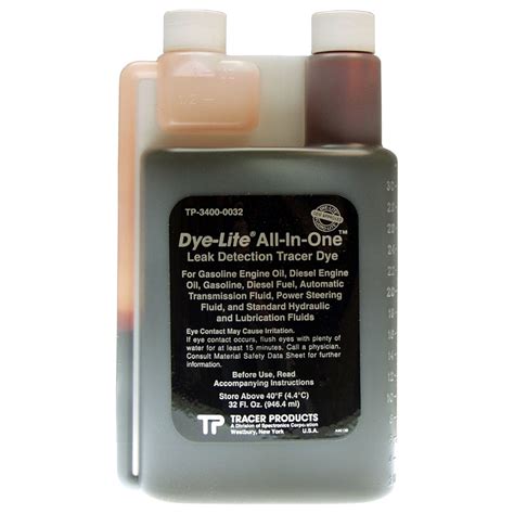 Dye LiteÂ® All In One Concentrated Dye Tracer Spectronics Tp 3400