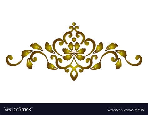 Golden Decorative Element Royalty Free Vector Image