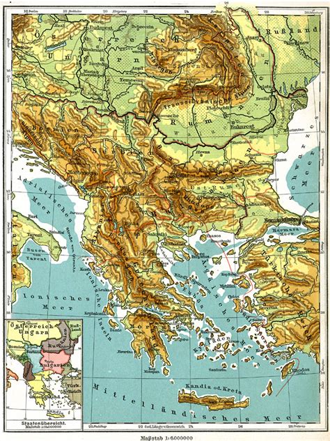 Balkan Peninsula Europe Map