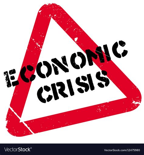Economic Crisis Rubber Stamp Royalty Free Vector Image