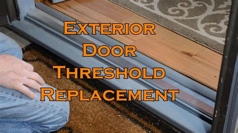 How To Install Door Threshold On Concrete Floor