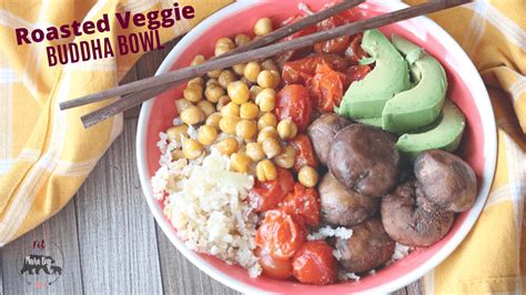 Roasted Vegetable Buddha Bowl On Cauliflower Rice Gluten Free Vegan