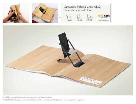 Nha Xinh Furniture Print Advert By Grey Folding Chair Ads Of The World™