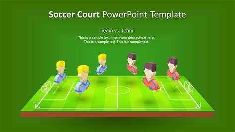 3d Animated Soccer Court Powerpoint Template Slidemodel