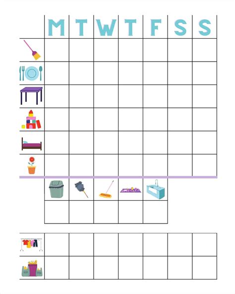 Chore Chart For 4 Year Old Boy