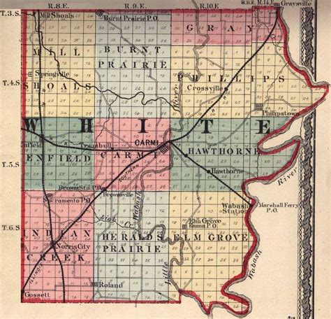 White County Illinois Maps And Gazetteers