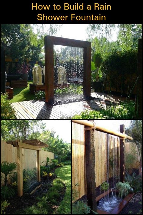 Build A Beautiful Rain Shower Fountain For Your Backyard Water