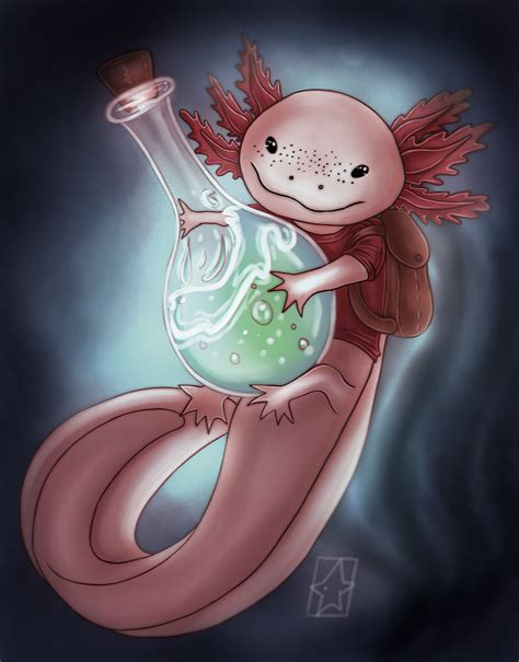 An Axolotl Adventurer Art By Me Axolotls