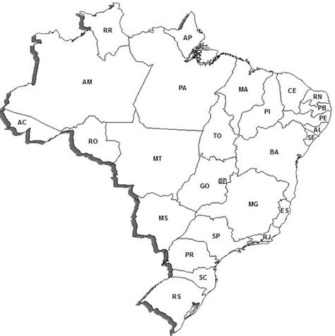 35 Desenhos Do Mapa Do Brasil Para Imprimir E Colorir Pintar