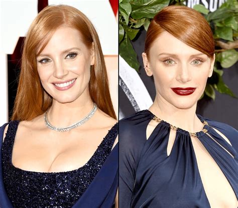 Jessica Chastain And Bryce Dallas Howard Celeb Look Alikes Us Weekly
