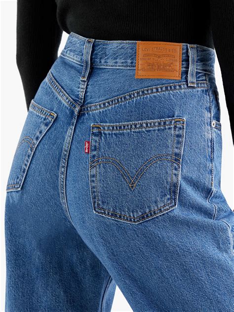 Levi S High Waisted Loose Taper Fit Jeans Hold My Purse At John Lewis And Partners