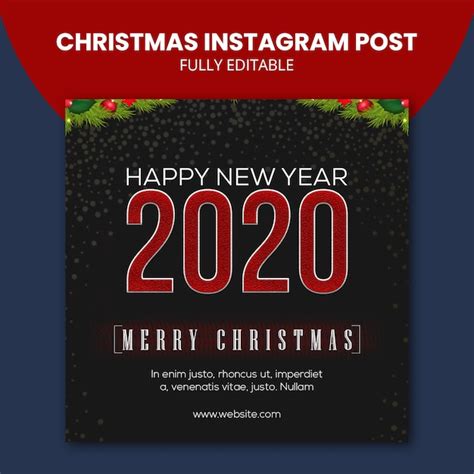 Premium Psd Christmas Instagram Post