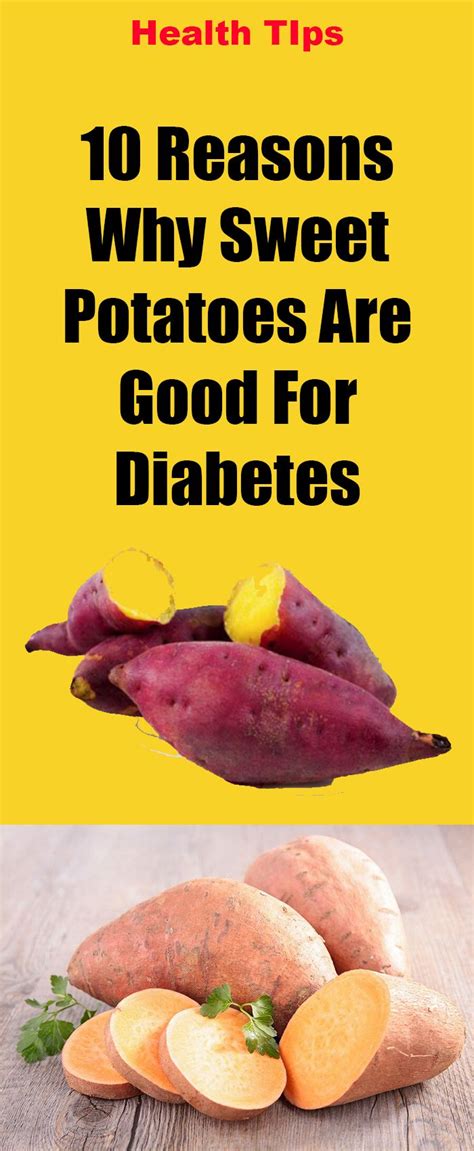 The sweet potato is a beneficial food for diabetics. 10 Reasons Why Sweet Potatoes Are Good For Diabetes Patients! | Diabetic tips, Sweet potato ...