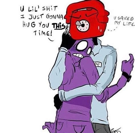 The Only Time Phone Guy Will Return Any Affection To Purple Guy