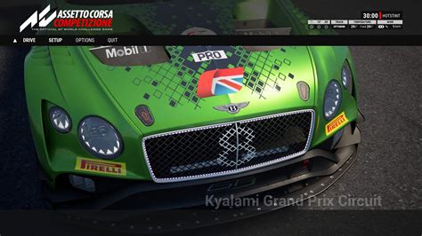Assetto Corsa Competizione Bentley Gt Race Setup Kyalami W Setup My
