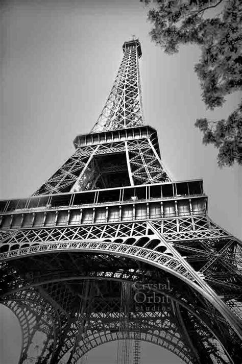 Noir Et Blanc Tour Eiffel Art Mur De Toile Lune Des Nombreuses Photos